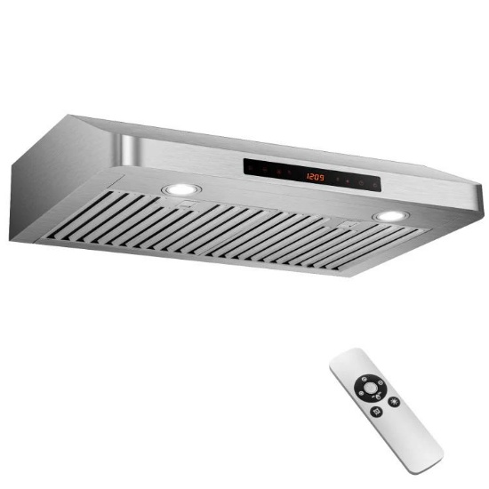 30 Inch Under Cabinet Range Hood 900 CFM Stainless Steel Kitchen Vent