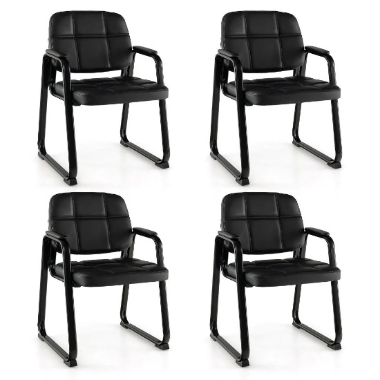 Costway Set of 4 Black Office Chairs
