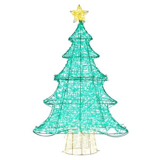 Costway 4-ft 520 LED Lighted Artificial Christmas Tree Xmas Tree Decor