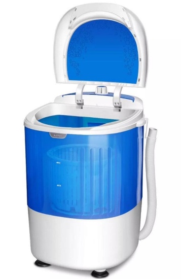 Costway Portable Mini Washing Machine w/Spin Basket - Blue