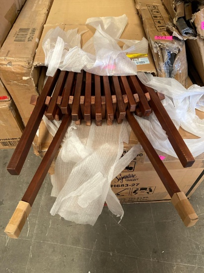 Oversize Wooden Outdoor Folding Adirondack Chair