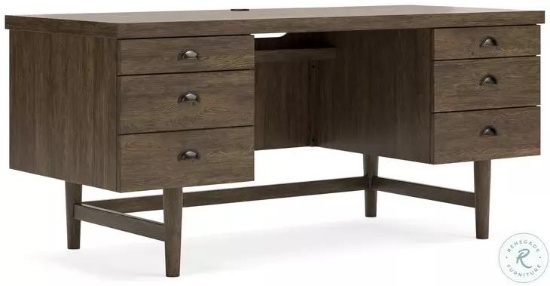 Signature Design by Ashley Austanny Warm Brown 67" Home Office Desk