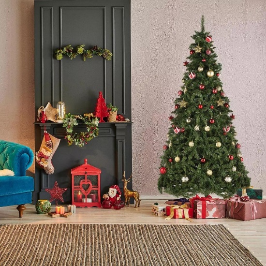 Costway 9ft Pre-lit Artificial Christmas Tree