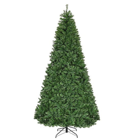 Costway 9-ft Pre-lit Artificial Christmas Tree with Multicolor LED Lights