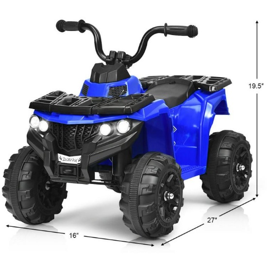 6V Battery Powered Kids Electric Ride on ATV - Blue