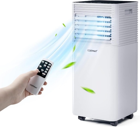 COSTWAY Portable Air Conditioner, 8000BTU - White