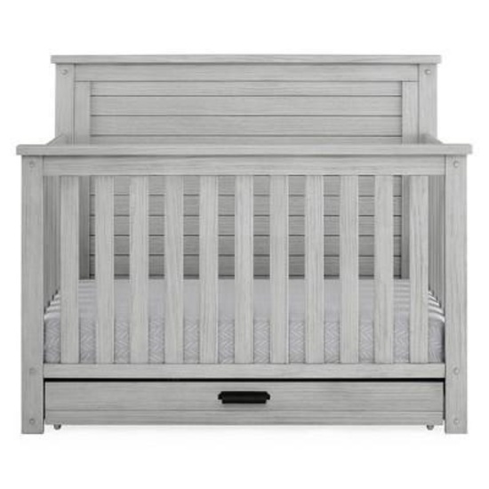 Simmons Kids' Caden 6-in-1 Convertible Crib With Trundle Drawer