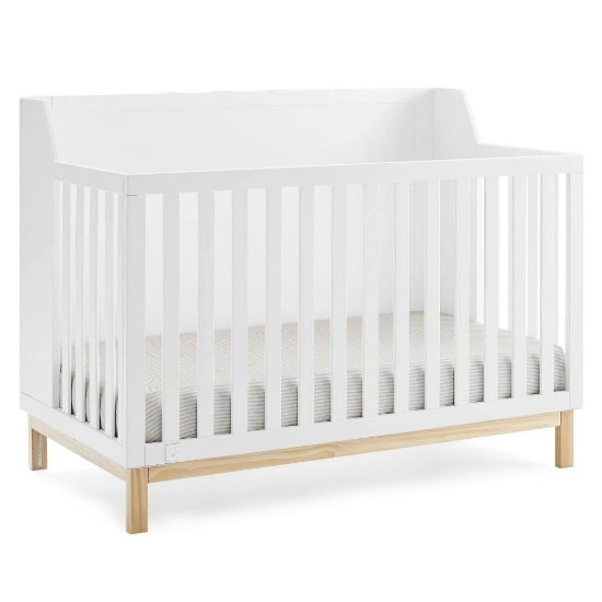 GAP babyGap Oxford 6-in-1 Convertible Crib - Bianca White/Natural