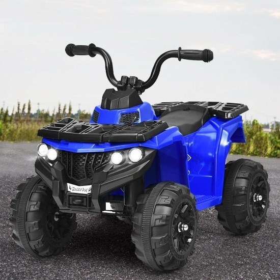 Costway 6V Battery Powered Kids Electric Ride-on ATV - Blue