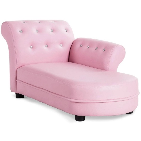 Costzon Armrest Relax Chaise Lounge Kids Sofa