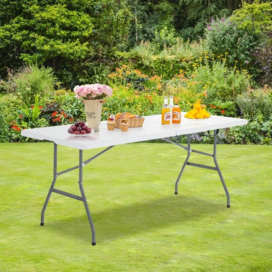 Costway Foldable Camping/Picnic Table w/ Carrying Handle