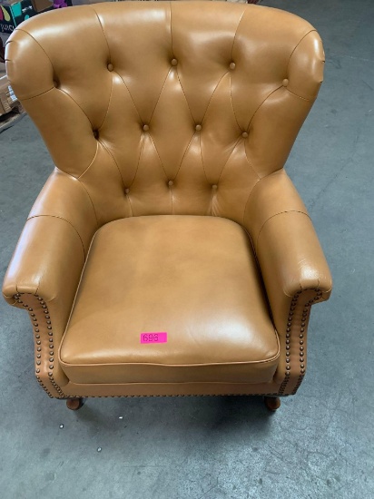 Leather Sofa Chair - brown