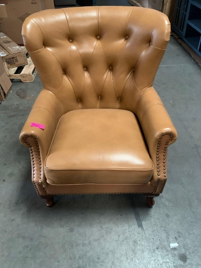 Leather Sofa Chair - brown