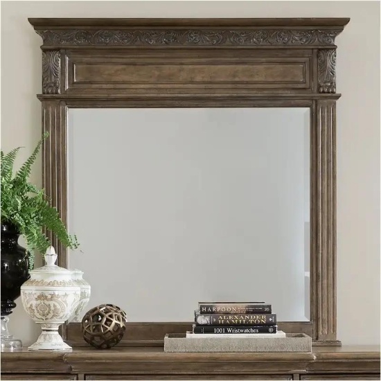 Landscape Mirror - Medium Brown (502-BR51)