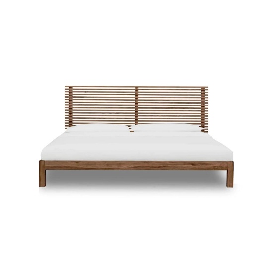 Queen Solid Ash Panel Bed With Side Rails PARTS ONLY