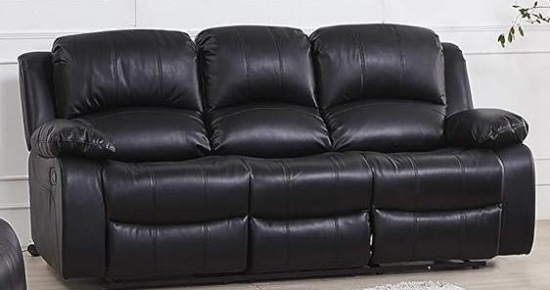 Betsy Furniture Bonded Leather Reclining Sofa Chair