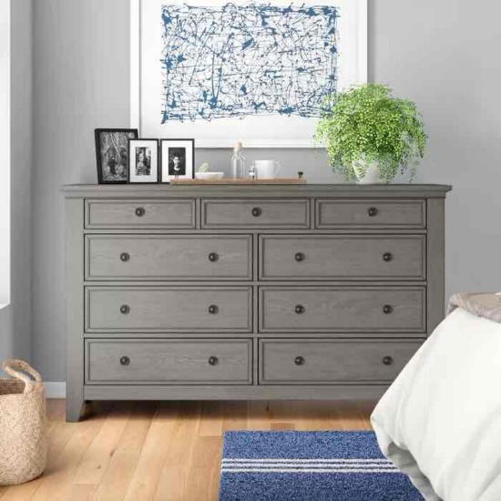 Woodside 9 Drawer 66" W Dresser