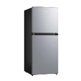 Midea Compact Refrigerator 2-Door 4.5 Cu Ft Black And Silver #MRM45D3ASL