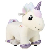 6V Electric Plush Ride On Toy Unicorn