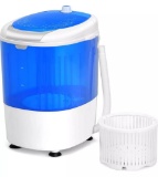 Costway Portable Mini Washing Machine w/Spin Basket & Rotary Controller for Home