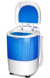 Costway Portable Mini Washing Machine w/Spin Basket - Blue