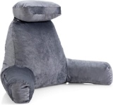 COSTWAY Extra Large Reading Pillow - Grey