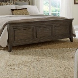 King Panel Footboard #297-BR16 - Dark Brown