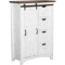 White Barn Door style Dresser