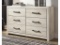 Denver 6 Drawer Dresser - White Oak