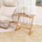 Z Shaped Side Table - Natural