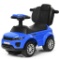 Costway 3 in 1 Ride on Push Car Toddler Stroller Sliding Car w/Music - blue