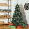 Costway 2.1m Artificial Christmas Tree Xmas Pine Tree with Solid Metal Legs