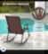 two piece outdoor rocking chairs set