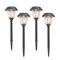 Member's Mark 4-Piece LED Solar Path Lights - Matte Black