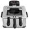 Costway Electric Deep Fryer 5.3QT/21-Cup Stainless Steel 1700W Triple Basket