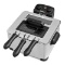 Costway Electric Deep Fryer 5.3QT/21-Cup Stainless Steel 1700W W/ Triple Basket