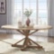 Rustic Pine Finish Round Dining Table - 72-inch (BASE ONLY)