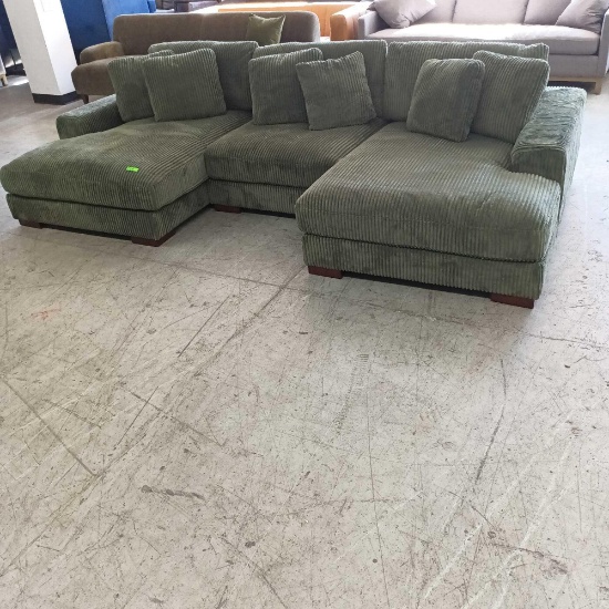 3 Piece Sectional Sofa Couch Set
