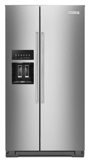 KitchenAid 19.8 Cu Ft Side-by-Side Stainless Steel Refrigerator #KRSC700HPS06