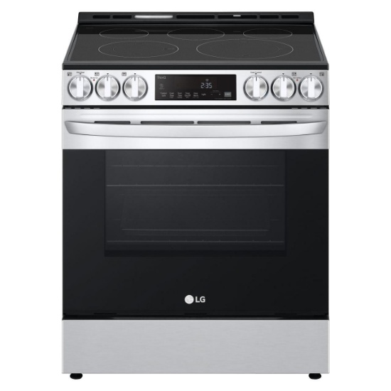 LG 6.3 cu ft. Smart Wi-Fi Enabled Fan Convection Electric Slide-in Range w/ Air Fry #LSEL6333F