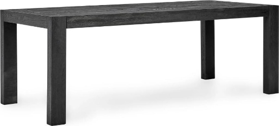 Parsons 84" Dining Table BASE 84W x 38D x 30H - Black