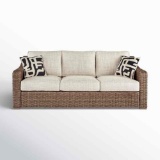 Danny 82.75'' Wicker Outdoor Patio Sofa - 35.5'' H X 82.75'' W X 36.75'' D