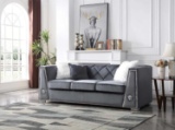 Glory Furniture Manhattan Sofas, Gray