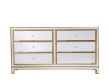 Elegant Decor - MF72036 - Reflexion - 6 Drawer Mirrored Cabinet In Modern Style-32