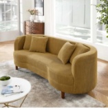 beautiful curved upholstered stylish sofa