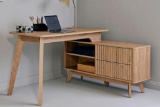 Jahnke Wave C 150 E Montana Corner Desk - Oak