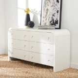 Liabella 6 Drawer Curved Dresser Design: SFV2144A - White