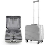 Costway 16 Inch Under-seat Carry On Luggage with Spinner Wheels and Laptop Compartment