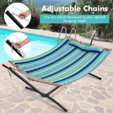 Costway Blue Outdoor Swing Camping Hammock