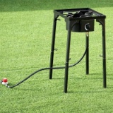 100,000-BTU Portable Propane Outdoor Camp Stove with Adjustable Legs